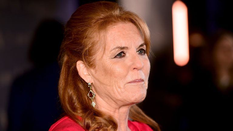 Sarah Ferguson the Duchess of York attending the LUMINOUS Fundraising Gala as part of the BFI London Film Festival 2019 held at the Roundhouse in London.