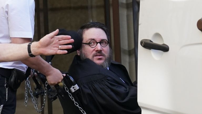 Nicholas Rossi arrives at Edinburgh Sheriff and Justice of the Peace Court for an extradition hearing. Rossi has been fighting extradition to the US over rape allegations. Picture date: Monday June 26, 2023.