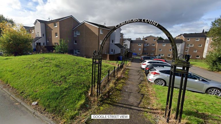 Cardross Court, Dennistoun, Glasgow. Pic: Google Maps/Google Street View