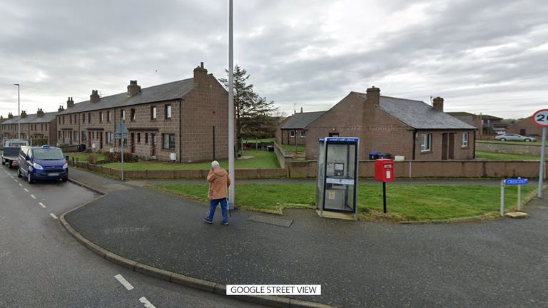 Police were called to Peterhead’s Catto Drive on Tuesday night