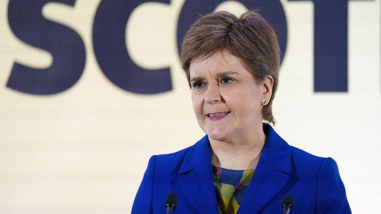 File photo dated 23/11/22 of Nicola Sturgeon who has been arrested in the police investigation into the SNP&#39;s finances. Police Scotland said she is in custody and is being questioned by detectives. The former first minister&#39;s arrest comes after her husband Peter Murrell was arrested in April. Issue date: Sunday June 11, 2023.