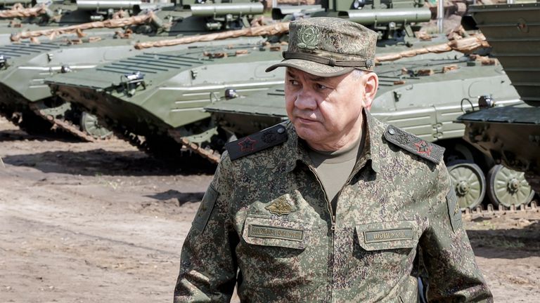 Russian defence minister Sergei Shoigu. Pic: AP