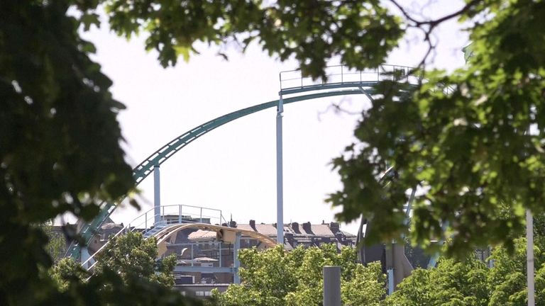 One person has reportedly been killed and several adults and children injured in a rollercoaster accident in Stockholm.