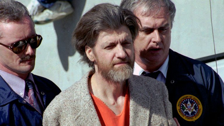 Ted Kaczynski in 1996. Pic: AP