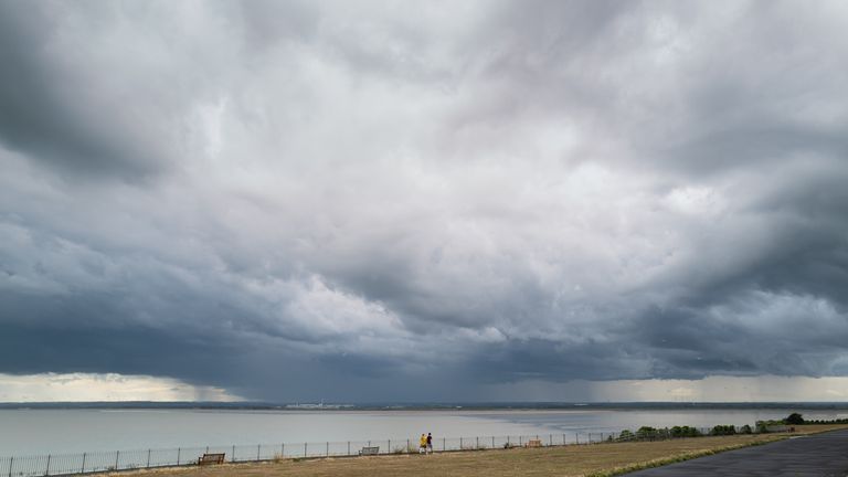 Weather warnings for thunderstorms and rain are in place. File pic
