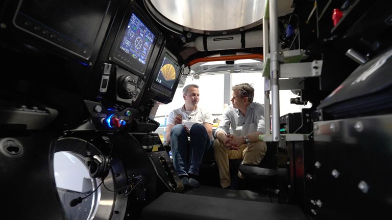 Europe correspondent Adam Parsons is shown round a Cruise Sub-7, a seven-person submersible that’s got roughly the same dimensions as the missing Titan vessel.