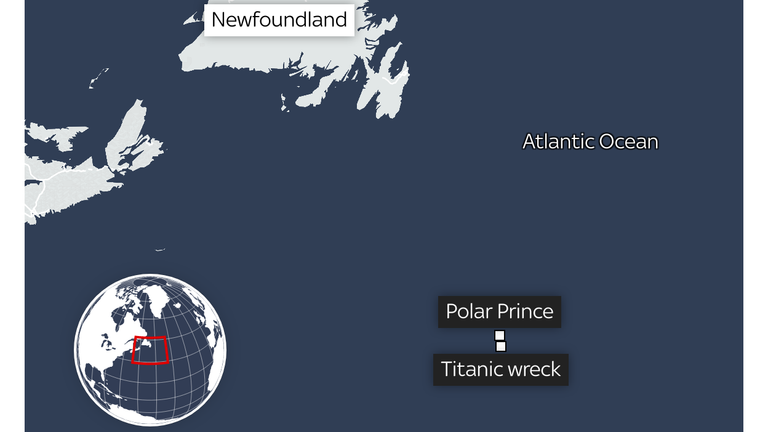 titanic térkép