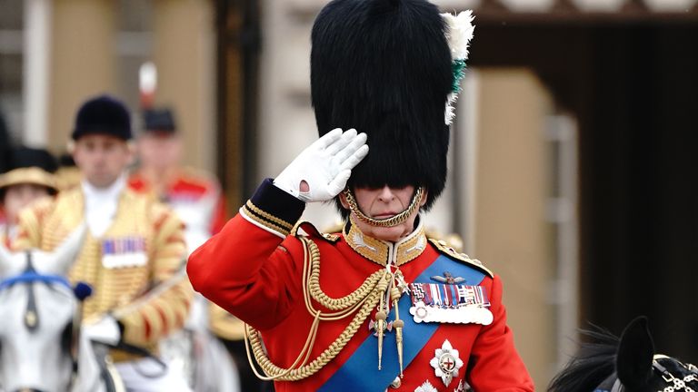 Trooping the colour