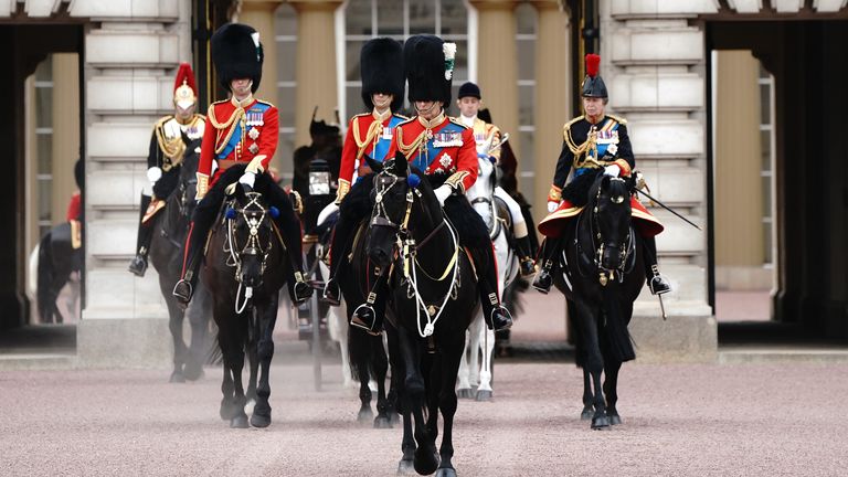 Trooping the colour