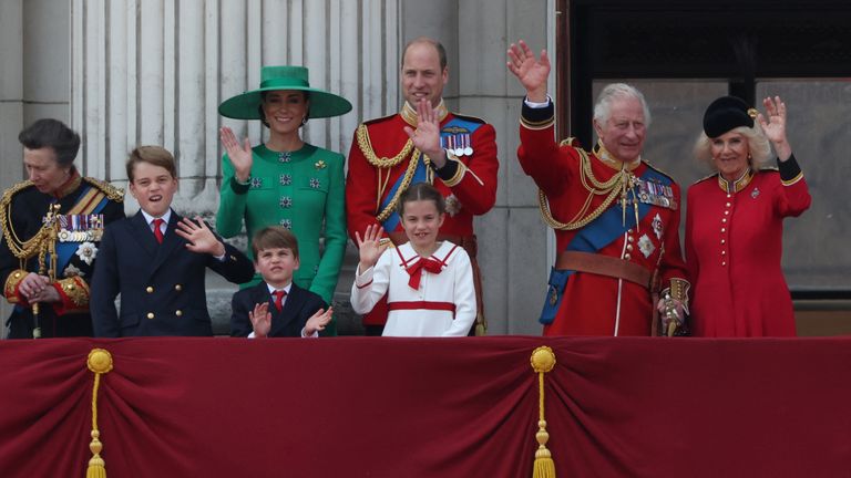 Trooping the Colour: King joined by royals for his first Trooping the ...
