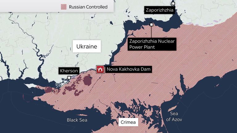 Nova Kakhovka map