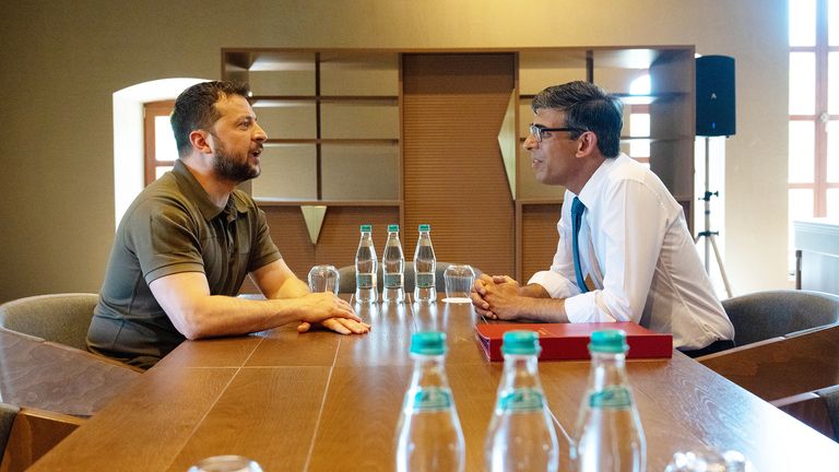 Rishi Sunak and Volodymyr Zelenskyy in Moldova earlier this month