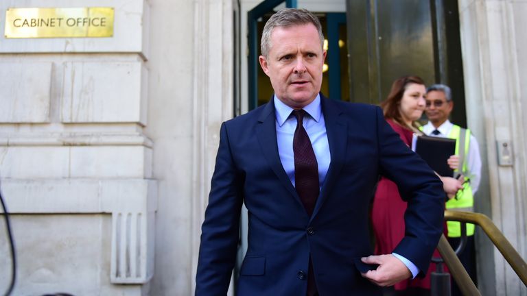 Jeremy Miles, Brexit Minister in the National Assembly for Wales, leaving the Cabinet Office in Whitehall, London. PA Photo. Picture date: Thursday September 12, 2019. See PA story POLITICS Brexit. Photo credit should read: David Mirzoeff/PA Wire