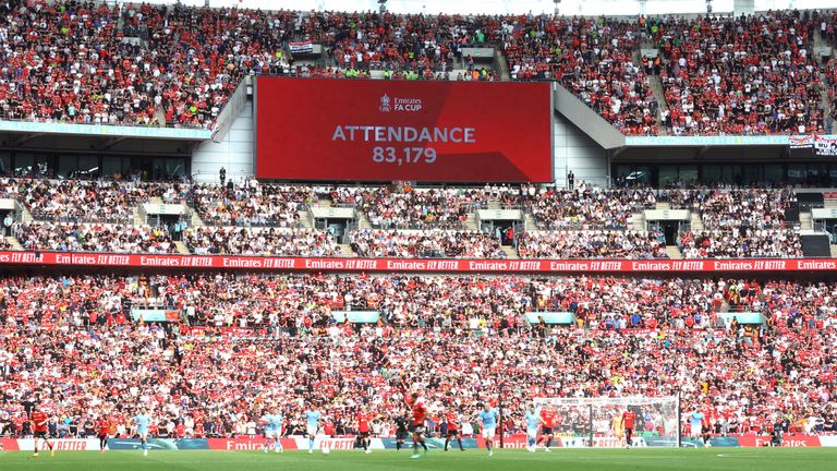The man was arrested at Wembley ahead of Saturday&#39;s FA Cup final
