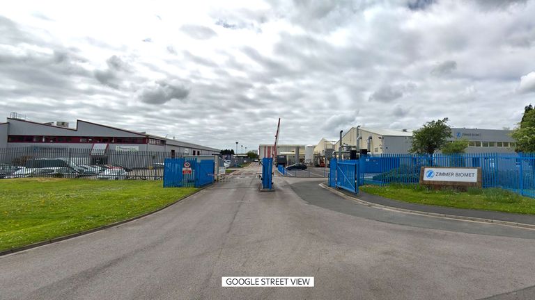 Zimmer Biomet's plant in Bridgend