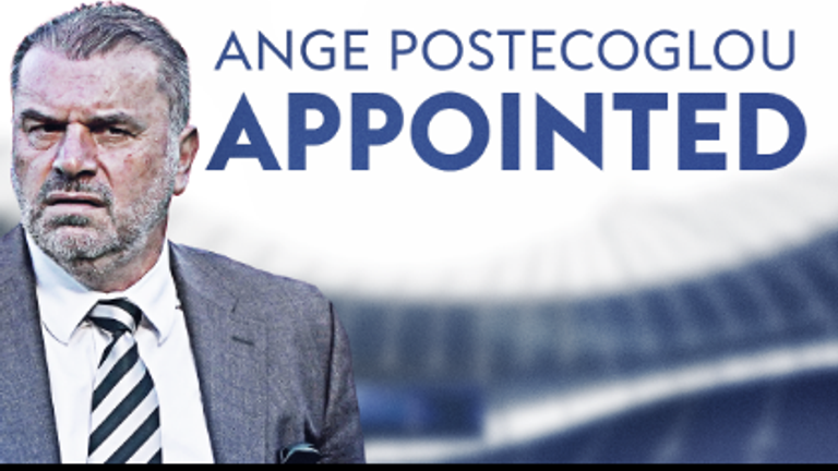 Ange Postecoglou has been appointed Tottenham manager