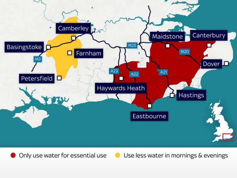 Water use guidance from South East Water 