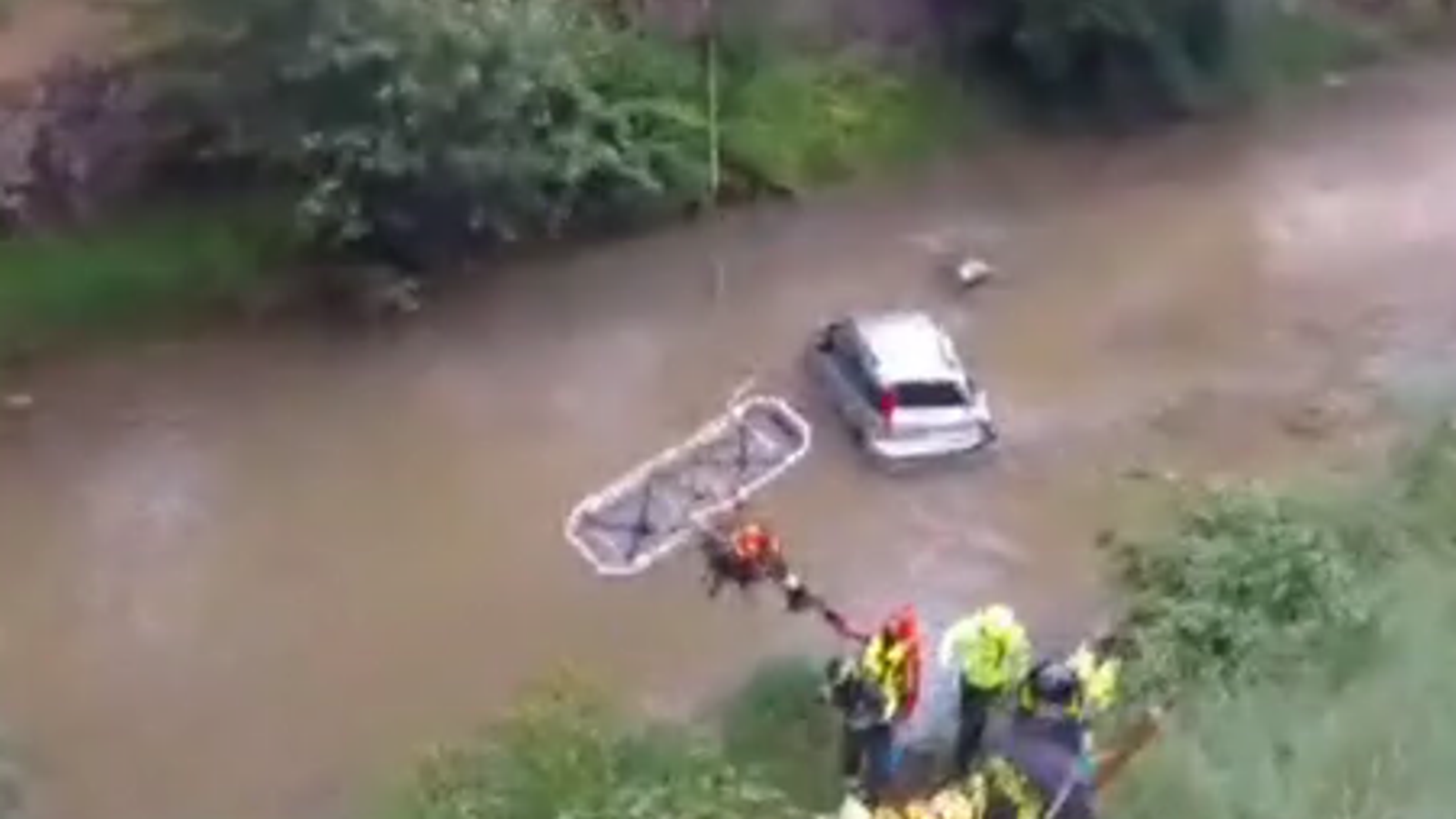 Italy: Man rescued after driving off road and into river | World News ...