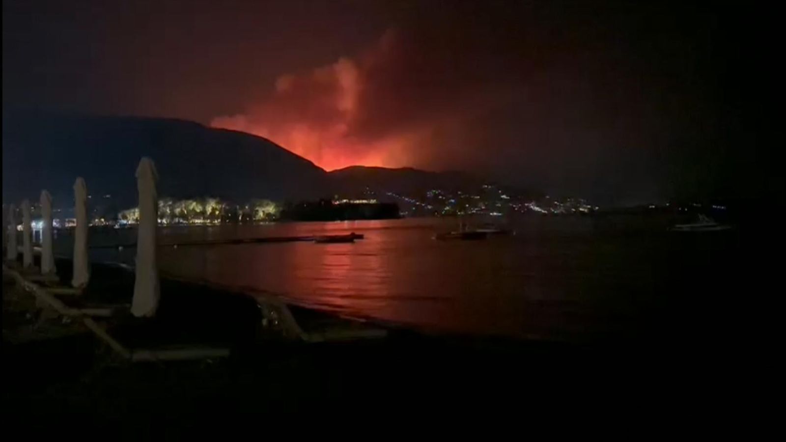 Sea evacuations begin in Corfu as wildfires chaos hits second Greek island