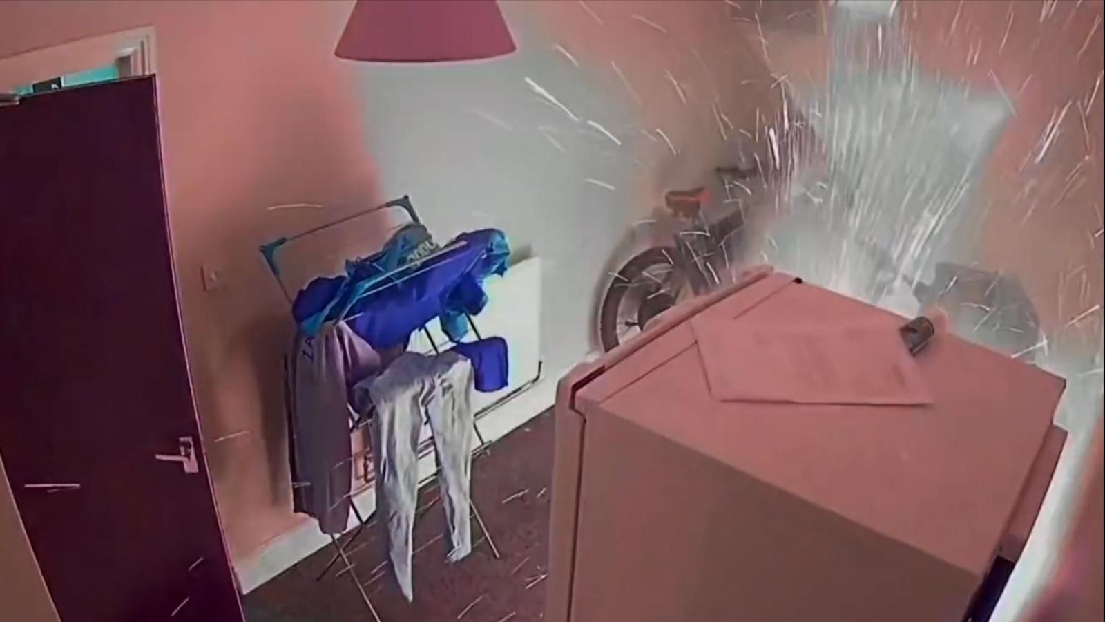 Terrifying video shows moment man is forced to flee as ebike battery