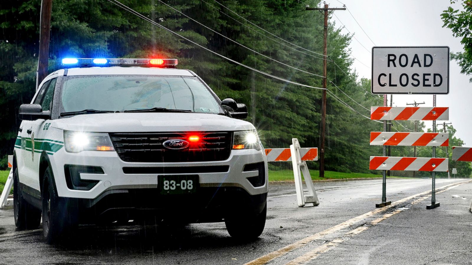 Search continues for missing baby boy and two-year-old sister swept away in US flash floods