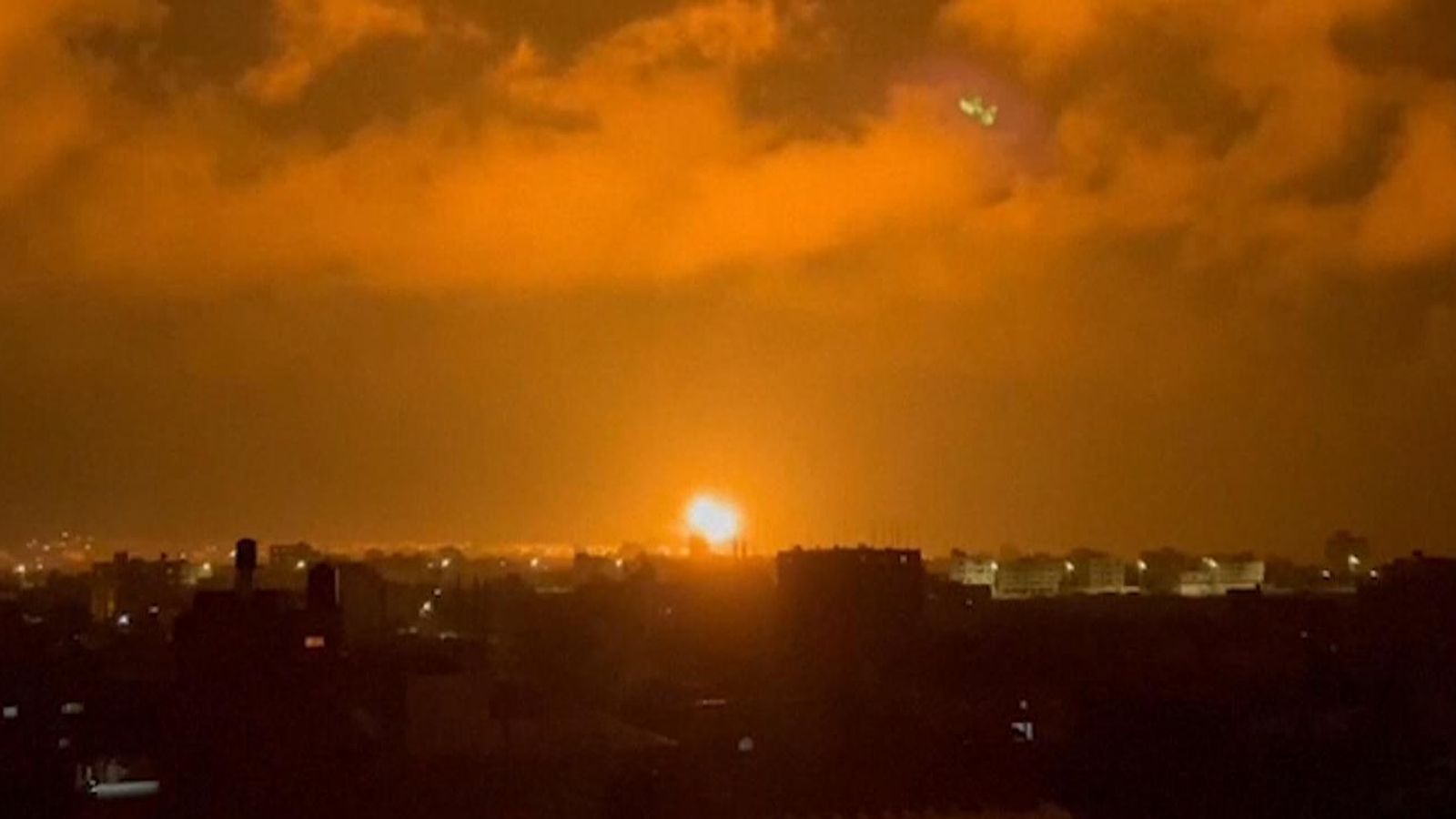 Explosion Seen And Heard Over Gaza As Residents Report 'airstrike ...