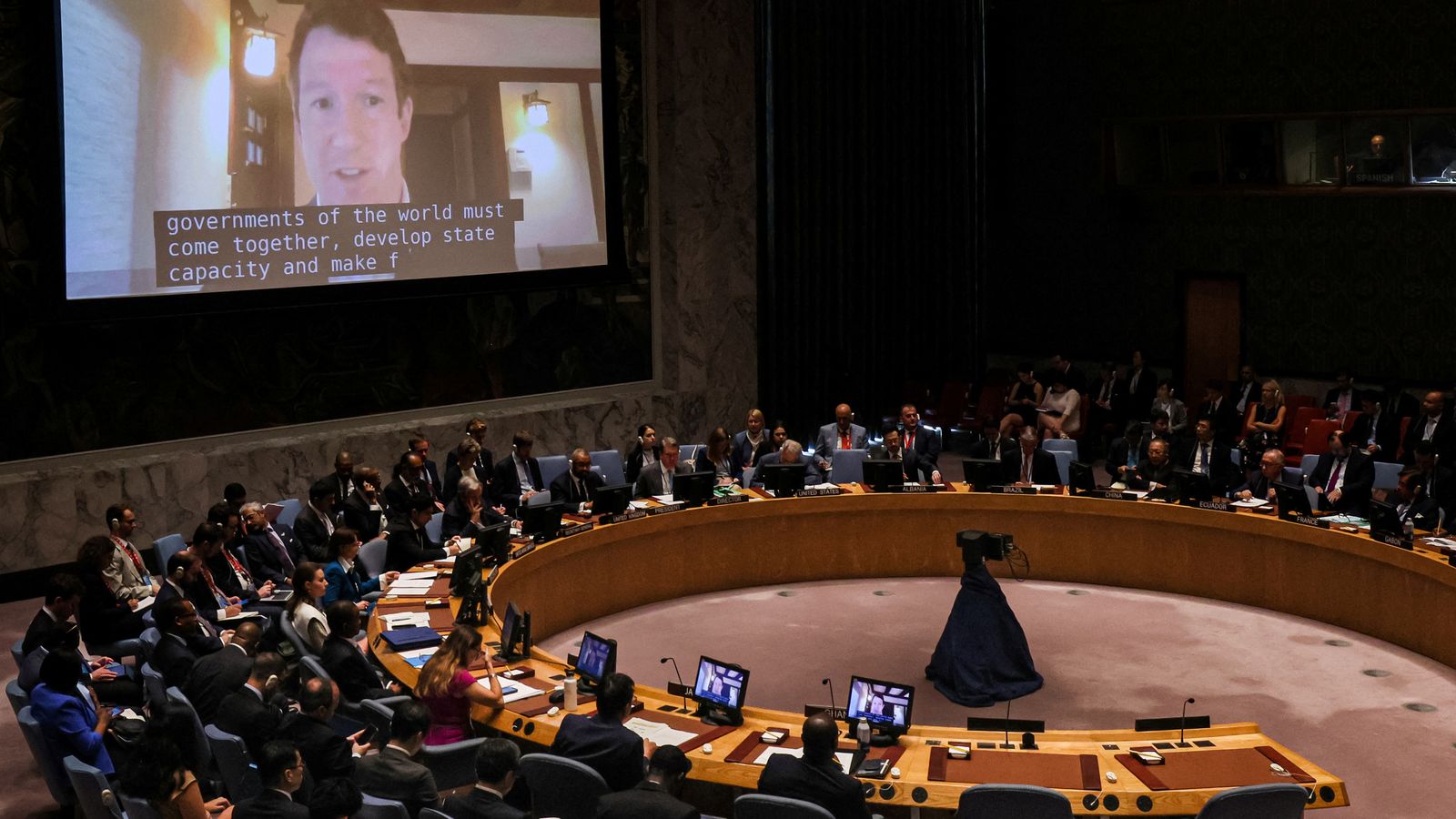'Take it seriously': UN Security Council meets for first time about AI risks