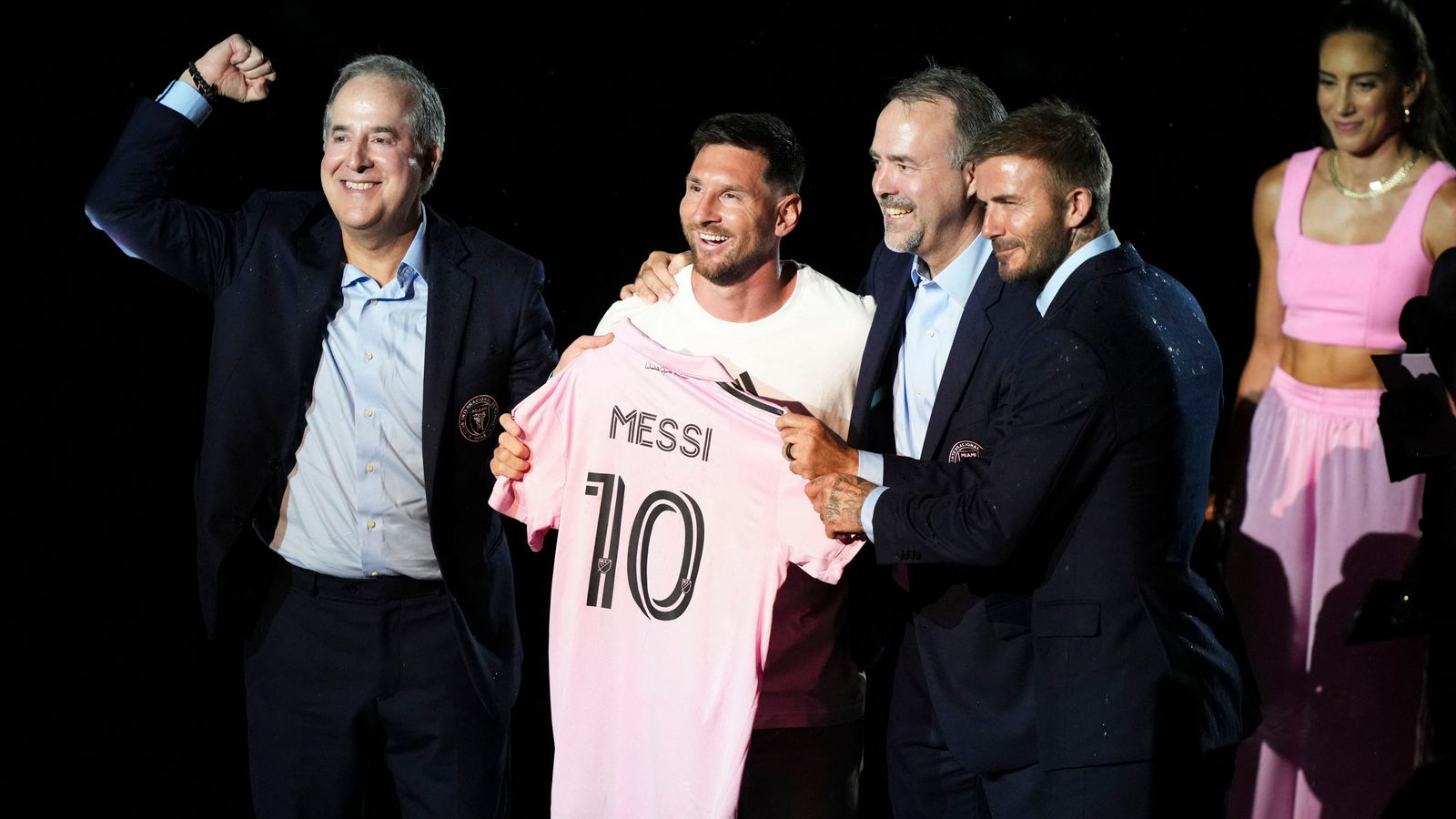 Lionel Messi gets 'a typical Miami welcome' as he's unveiled at new club