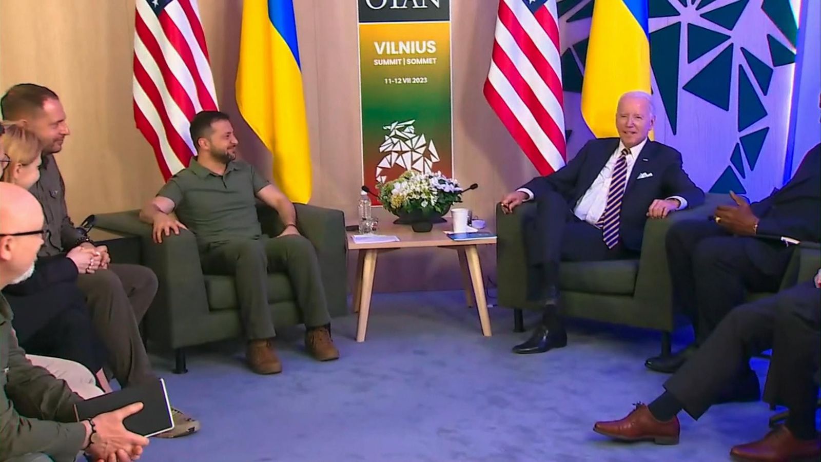 Joe Biden takes sarcastic swipe at reporters during NATO meeting with ...