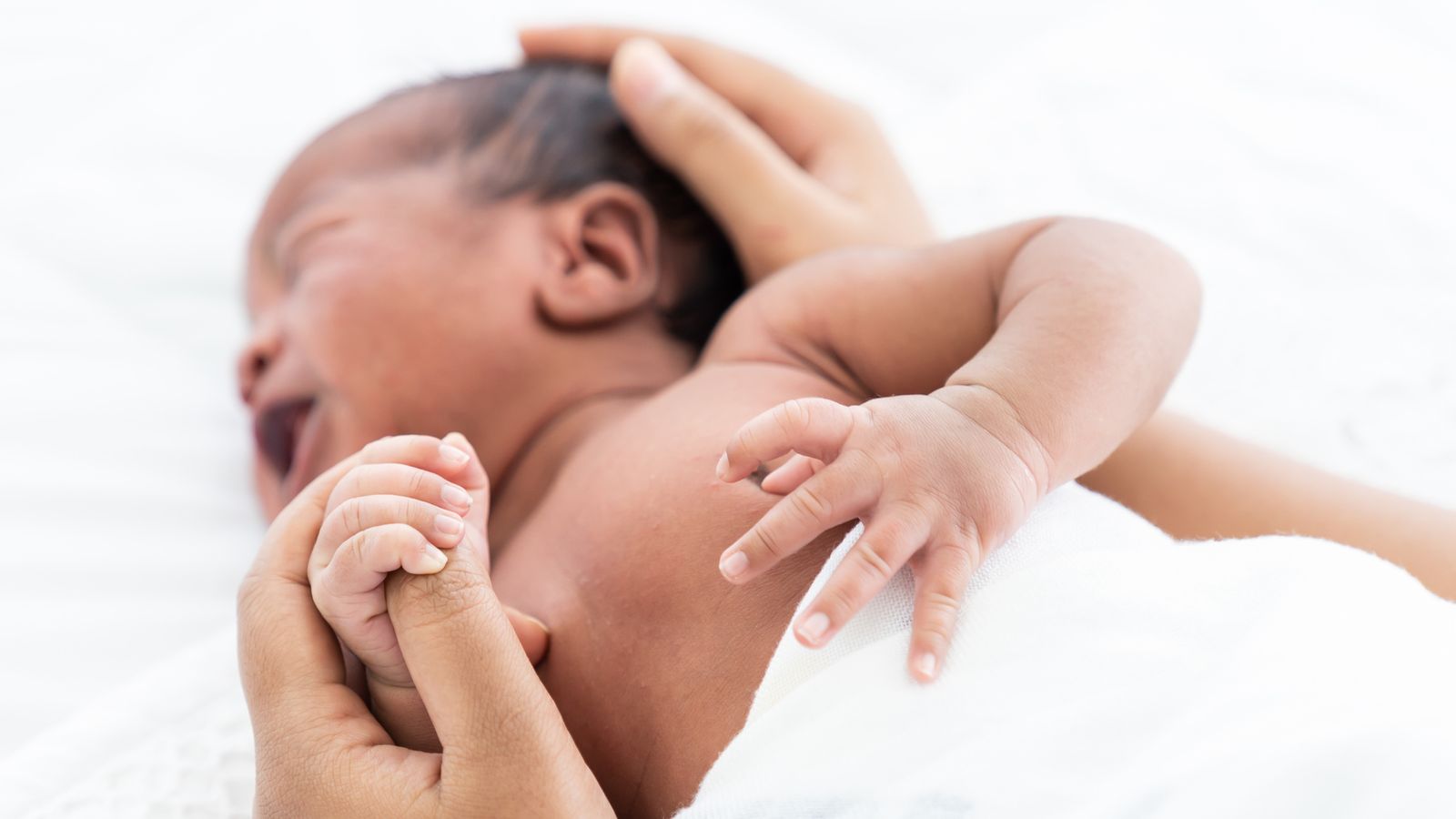 Newborn babies from black, Asian and ethnically diverse