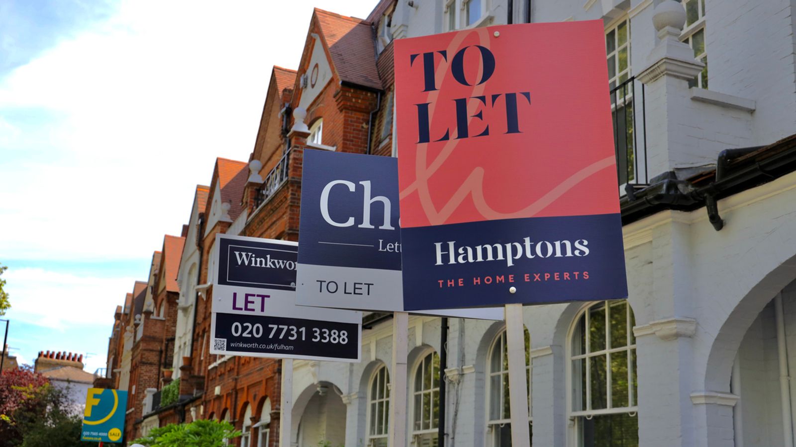 Private rental costs rise across Britain - while house price growth declines