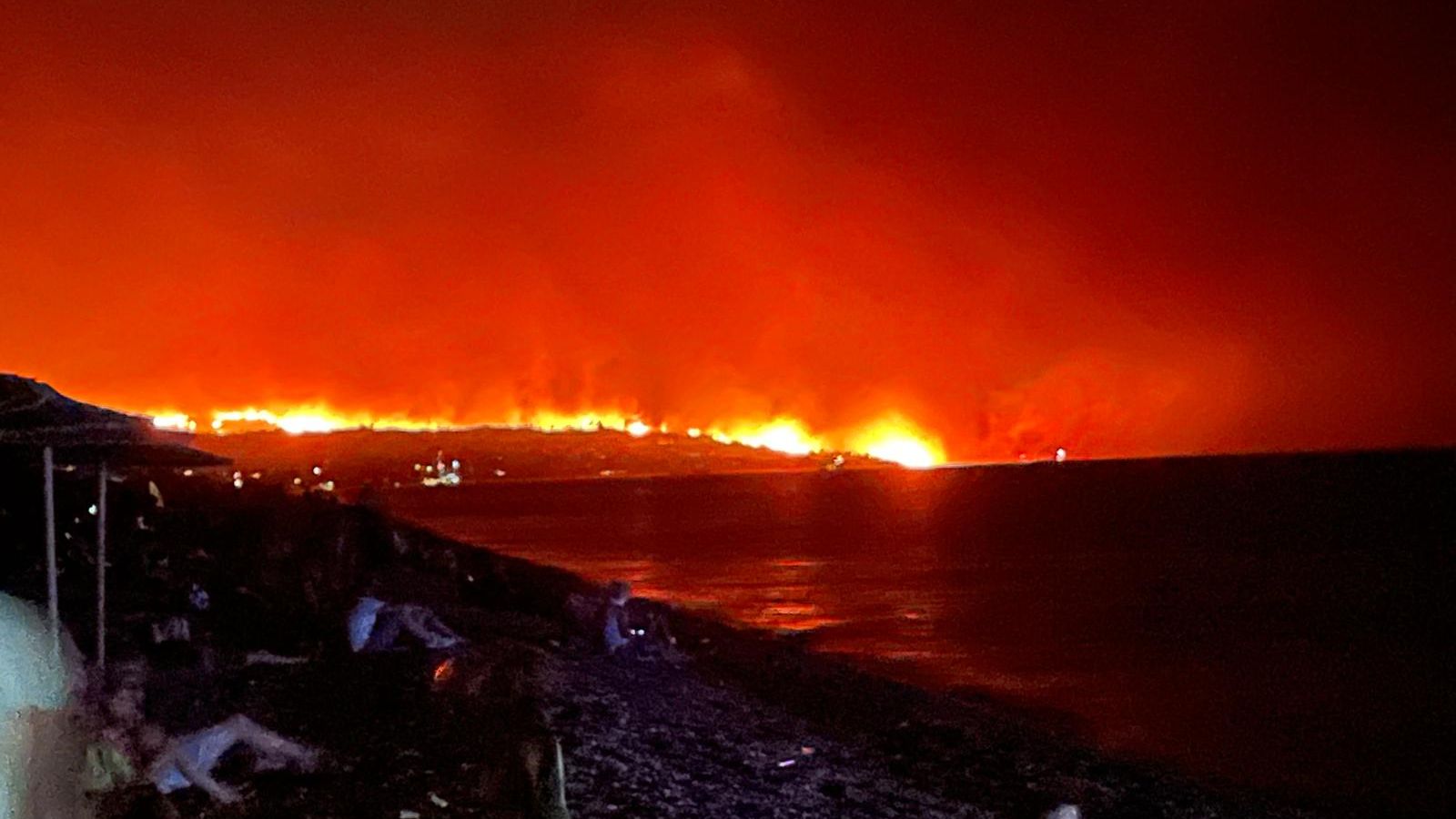 Rhodes wildfires: British tourist says trying to escape the flames 'was literally like the end of the world'