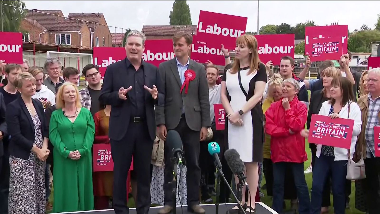 Starmer Celebrates Labours By Election Victory In Selby And Ainsty News Uk Video News Sky News 