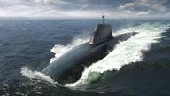 An artist&#39;s impression of the Dreadnought-class submarine. Pic: MOD Crown Copyright