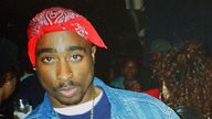 Tupac was killed in a drive-by shooting in 1996. Pic: AP