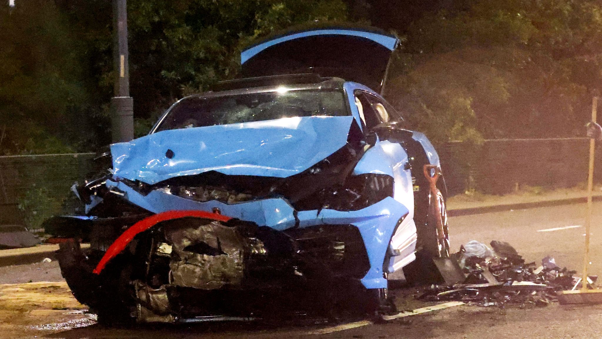 Lamborghini Urus crash