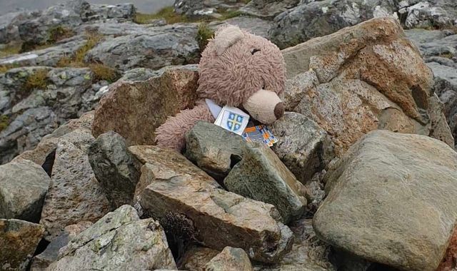 Globetrotting teddy bear rescued from Scottish mountain near Glencoe after being left... - Vimarsana News
