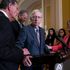 Senate Republican leader freezes mid-sentence during press conference