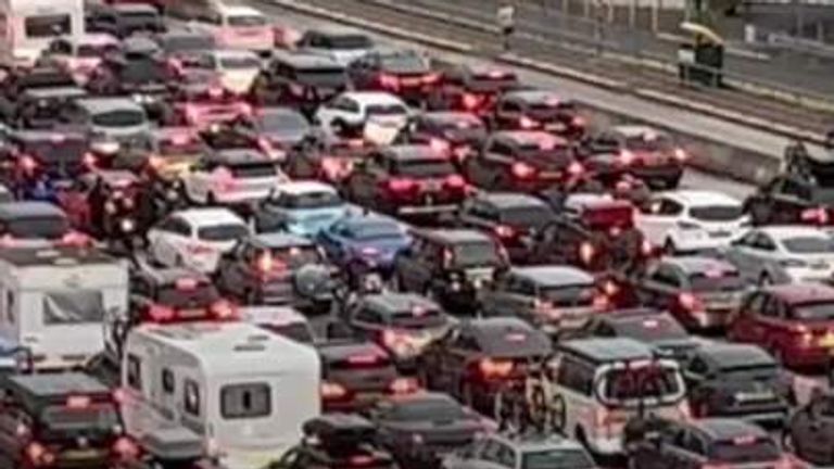 Travellers are facing a wait of up to two hours at the Port of Dover