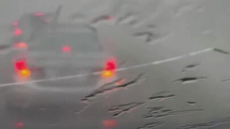 Large Hail Cracks Car Windshield in Ottawa as Storm Moves Through
