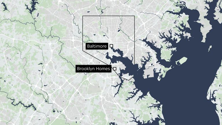Police said 30 people were injured during the incident at a house party in the Brooklyn Homes area in the south of Baltimore