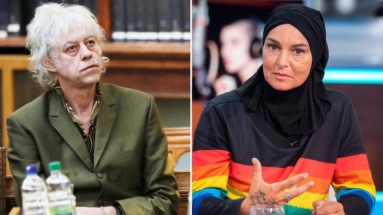 Sir Bob Geldof  and Sinead O&#39;Connor