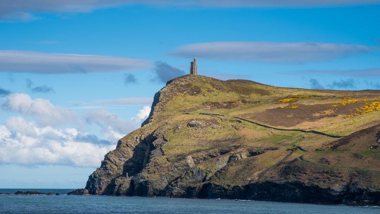 View of Bradda Head, Port Erin, Isle of Man.
