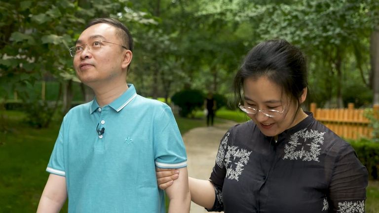 Cai Lei (left) is determined to find a cure 