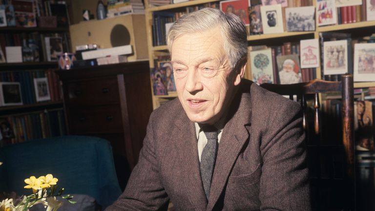 Cecil Day-Lewis pictured at his home in Greenwich in 1968