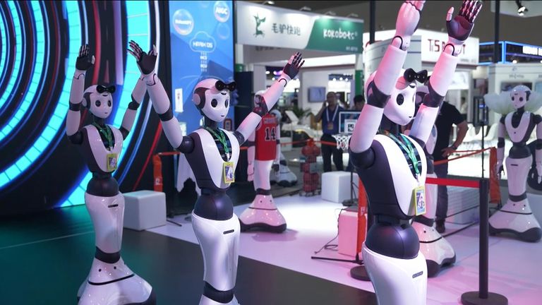 Sky News&#39; Asia Correspondent Helen-Ann Smith reports from the annual World Artificial Intelligence Conference in Shanghai. 