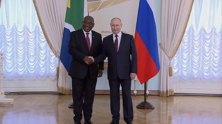 Ramaphosa and Putin