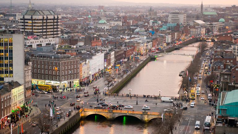 Dublin city centre. Pic: iStock