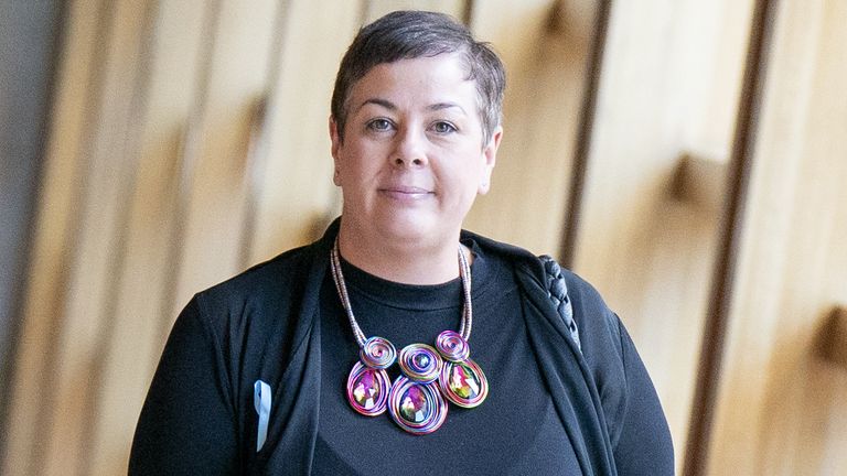 Scottish drugs policy minister Elena Whitham at the Scottish Parliament in Edinburgh