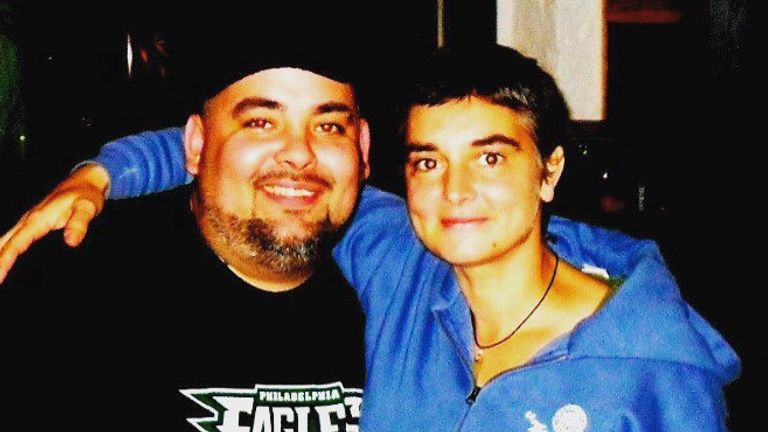 Fun Lovin&#39; Criminals drummer Frank Benbini and Sinead O&#39;Connor - who recorded a cover of Prince&#39;s I Would Die For You for Purple Reggae,  an album released with his side project, Radio Riddler